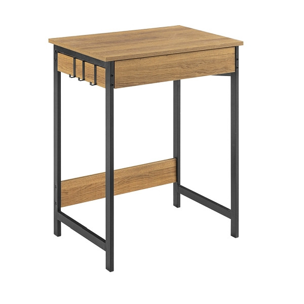 SoBuy Schreibtisch mit einer Schublade Holzfarbe 60x40x76 cm, Minimalistisch, FWT43-N