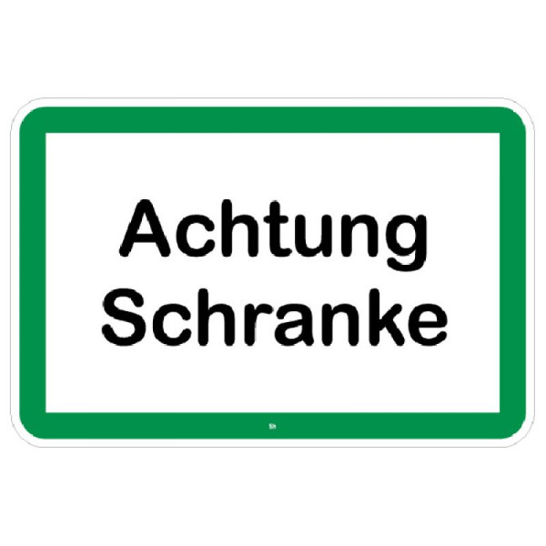 Stein HGS Natur- und Umweltschutzschild -Achtung Schranke-, reflektierend (RA1), uw150002729