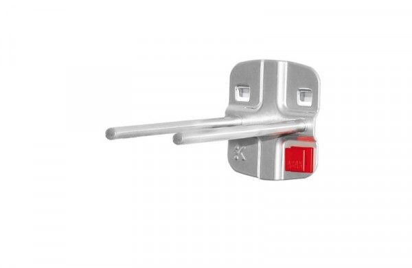 Kappes RasterPlan/ABAX Doppelter Werkzeughalter mit geradem Dorn L 100 mm, alufarben, 3340.00.6901