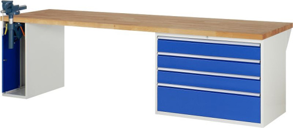 RAU Werkbank Serie 7000 - Modell 7710-2, B3000 x T900 x H840 mm, 13-7710A2-309B4S.11