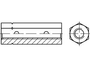 Spannschloßmuttern DIN 1479 Stahl SP M 6 galvanisch verzinkt VE=S (25 Stück)