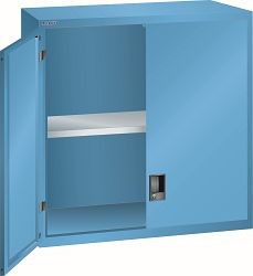 LISTA Aufsatzschrank 54x27E (BxTxH) 1023x572x1000mm KEY Lock, Lichtblau, Flügeltür, Vollblechtür, 62.640.010