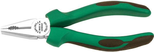 STAHLWILLE Kombinationszange Nr.65015 Länge 180 mm Kopf verchromt 2K-Griffe, 65015180