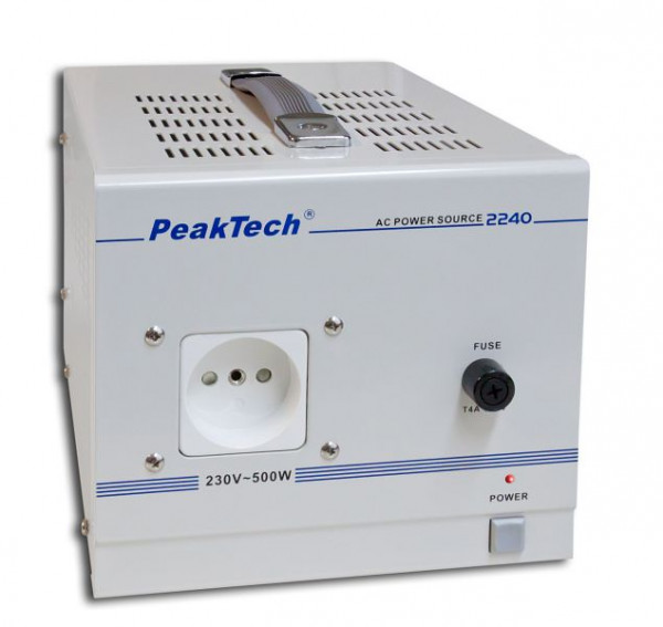 PeakTech Trenntransformator, 230 V AC @ 2,5A, 500 W, P 2240