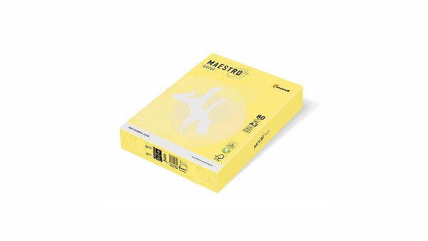 MAESTRO COLOR Kopierpapier, A5, 80g/m², 500 Blatt, zitronengelb, 9417-ZG34AH80B