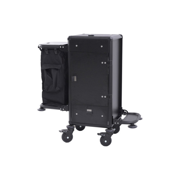 WAS Zimmerservicewagen, 50 x 50 x 110 cm, Aluminium, HPL, ABS Kunststoff, 4463001