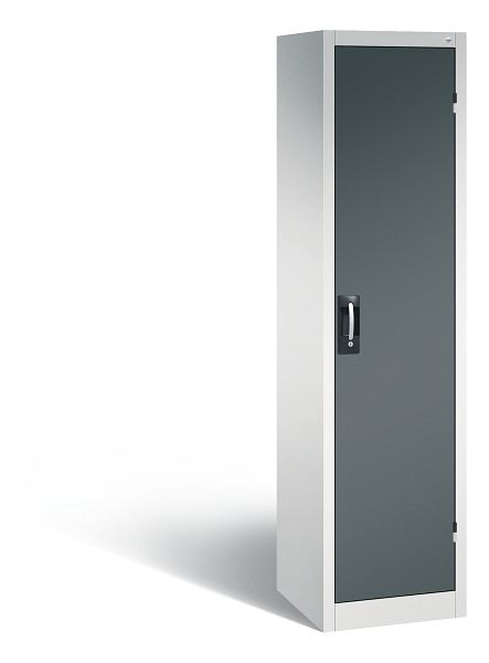 C+P Büro-Drehtürenschrank Acurado, H1950xB502xT500 mm, Lichtgrau/Anthrazit, 9235-05 S10024