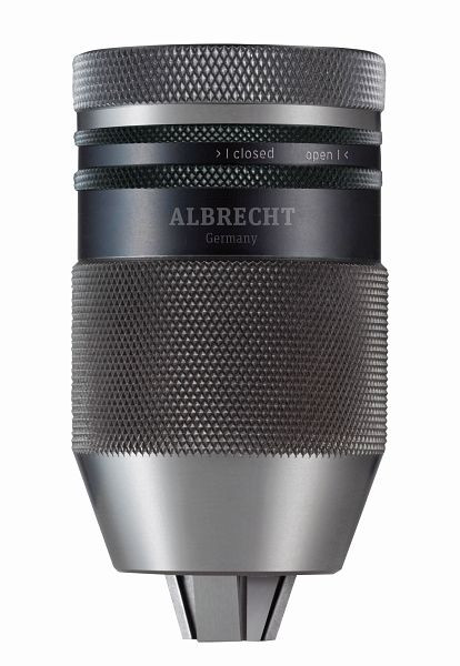 ALBRECHT Selbstspannendes Bohrfutter mit Sicherung gegen ungewolltes Öffnen, B16 ISO 239, 3 - 16 mm, 100 2160 B16 0