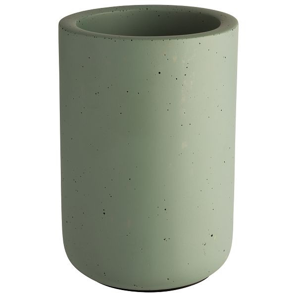 APS Flaschenkühler -ELEMENT-, außen Ø 12 x 19 cm, Beton, light green, innen Ø 10 cm, mit möbelschonender Unterseite, 36105