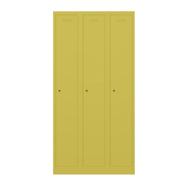 Bisley Garderobenschrank Primary Locker, 3 Abteile, 677 tickleweed, PL3050T1677