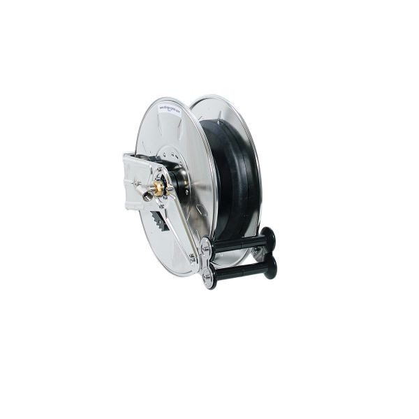 Ebinger Schlauchaufroller OSM 310, Max. 20bar/90°C, Max. 18m - 10mm/ 15m - 12,5mm ID PVC-Gewebeschlauch, Gehäuse: Edelstahl, 1.314.100