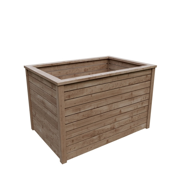 T&J VEIJLE-Hochbeet LÄRCHE, B 125 x H 80 x T 85 cm, 650 l, inkl. Folieneinsatz, vorgefertigt, 21834