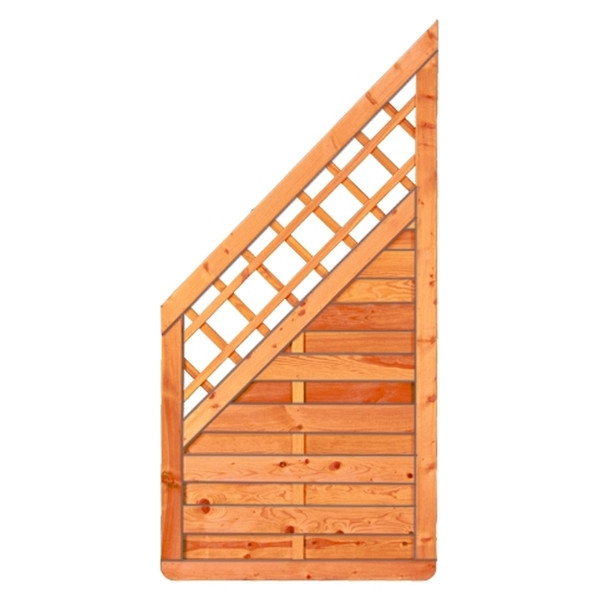 T&J SUNLINE-Serie Ranki ECKE, 90 x 180/90 cm, Rahmen 45 x 45 mm, pinienfarbig lasiert, 34142