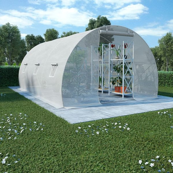 vidaXL Gewächshaus 13,5m² 450x300x200 cm, 45750