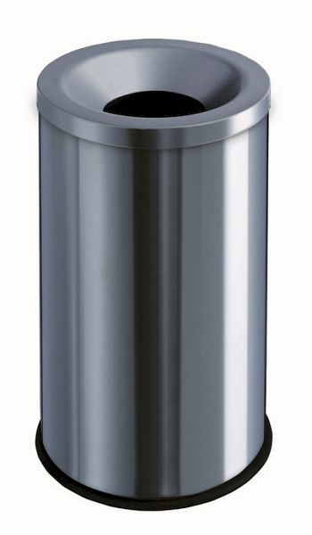 Tischabfallbehälter 1,5 ltr mit Schwingdeckel Edelstahl matt 120 mm