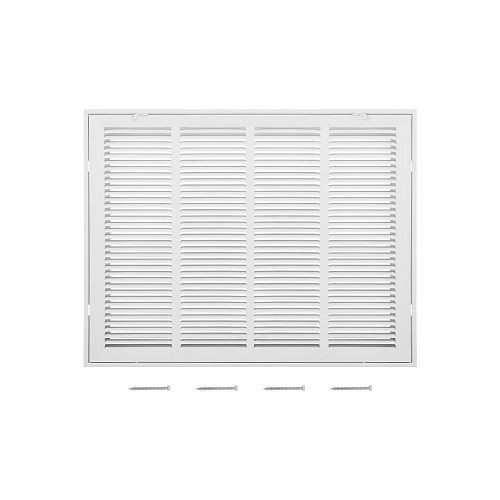 VEVOR Rückluftfiltergitter (60,5x45,5 cm), Filter nicht enthalten, Abluftgitter für Wand, pulverbeschichteter Stahl, HFGLGZW24H186BYVM001V0