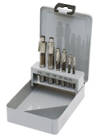 Produktbild von Kraftwerk Flachsenkersatz HSS-E Co5, 6-tlg, Durchmesser: 3,4-4,5-5,5-6,6-9-11 mm, 18300 Kraftwerk Flachsenkersatz HSS-E Co5, 6-tlg, Durchmesser: 3,4-4,5-5,5-6,6-9-11 mm, 18300