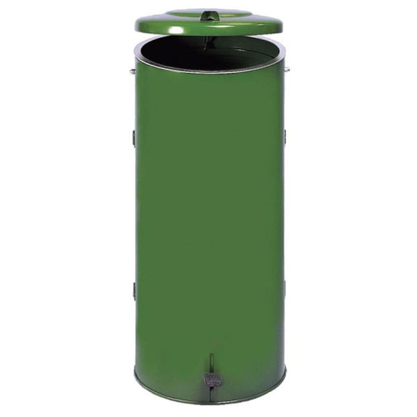 Stein HGS Müllsackständer -Cubo Fausto- 120 Liter aus Stahl, mit Doppeltür und Fußpedal, 16904