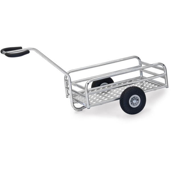 Fetra Outdoor-Handwagen - Lufträder Ø260 mm, mit Alu-Quintettblechboden 795 x 445 mm, 6103L