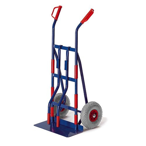 Rollcart Gerätekarre Rohrholme (650x460), Tragkraft: 250 kg, Vollgummi, 20-9501