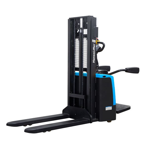 HanseLifter Smart-DH1525-PL Elektrodeichselstapler 1,5t, Hubhöhe 2500mm, Proportionalventil für Feinfühlige Bedienung, inkl. Mitfahrplattform, GE0084412