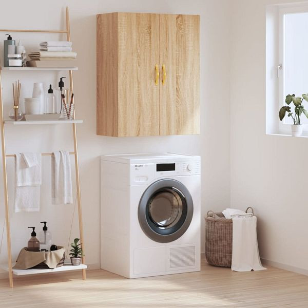 vidaXL Wandschrank Sonoma-Eiche 69,5x34x90 cm, Material: Holzwerkstoff, 828407