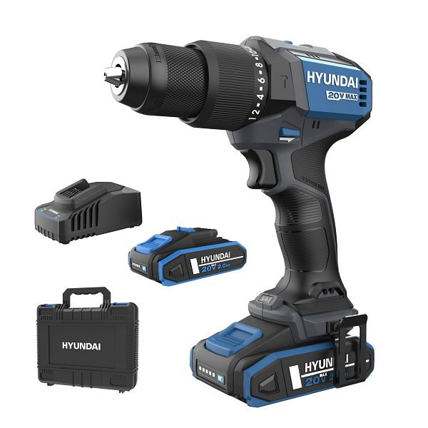 HYUNDAI Akku-Schlagbohrschrauber, inkl. 2 Akkus, HD20X-60-2A2