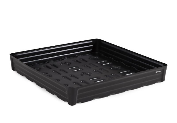 DENIOS Kleingebindewanne aus Polyethylen (PE), 180 Liter Auffangvolumen, 1170 x 1170 x 180 mm, 328364