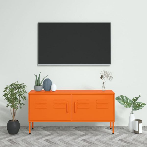 vidaXL TV-Schrank Orange 105x35x50 cm Stahl, 336228