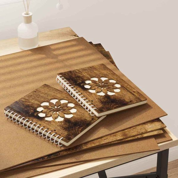 vidaXL Dekoplatten 50 pcs Räuchereiche 40 x 60 x 0.3 cm Holzwerkstoff, 885608