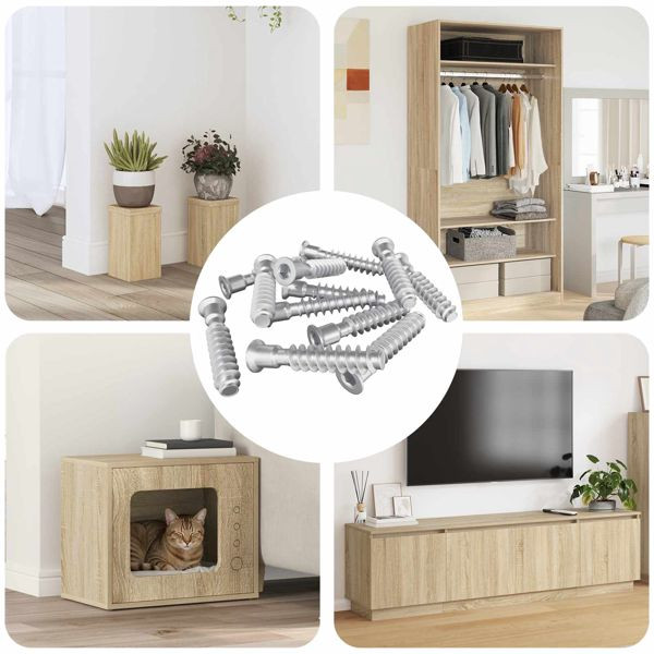 vidaXL Kopfschraube 2900-teilig Silber Stahl, 864381, 8721288586513