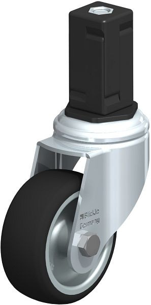 Blickle LKRA-PATH 80G-11-EV15 Apparate-Lenkrolle mit Expander, Thermoplastisches Polyurethan, Grau, 848705