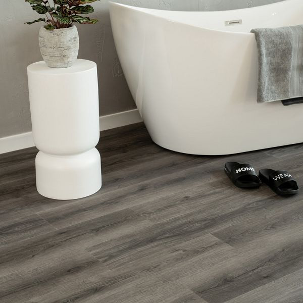 HOME DELUXE Klick-Vinylboden mit Trittschall ROMIA Anthrazit, VE: 10 m², 73740