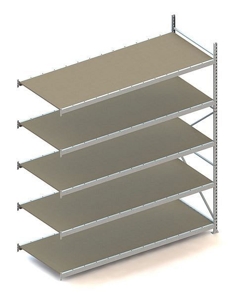 Meta MINI-RACK AR 3000x2600x1050 mm, verzinkt, mit Spanplatte, Bodenanzahl: 5, 20051364