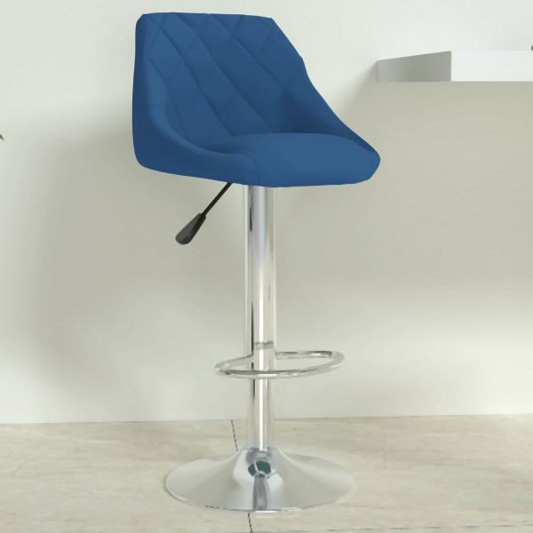 vidaXL Barhocker Blau Samt, für Glas Wein, Happen Essen, 335298