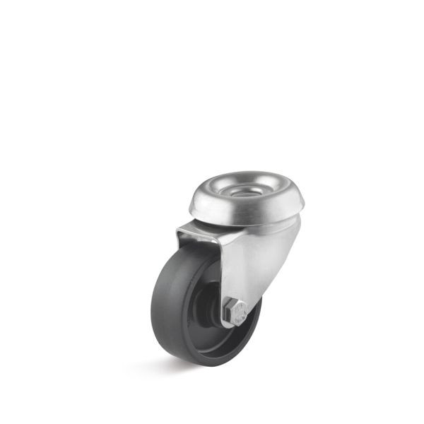 Torwegge Apparate-Rolle mit Rückenloch, L-AV-PAA-75, 0035330