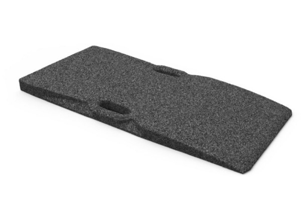 Busching Gummi Auffahrtsrampe uni H50xB480xL1000mm, geeignet für Scherenhebe-, 4-Säulenhebebühnen, 100894