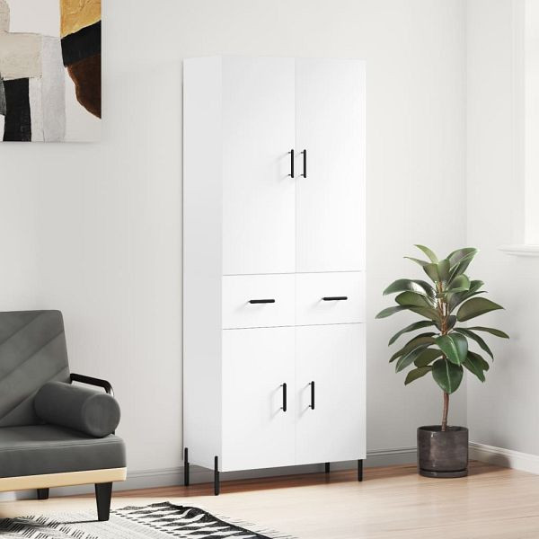 vidaXL Highboard Weiß 69,5x34x180 cm Holzwerkstoff, 3198153