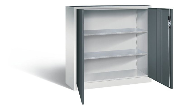C+P Werkzeugschrank Acurado, H1200xB1200xT400mm, Farbe: Lichtgrau / Anthrazitgrau, Muldengriff, 8530-000 S10124