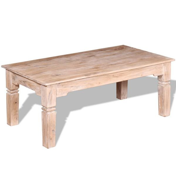 vidaXL Couchtisch Akazienholz 110x60x45 cm, massiv, 244051