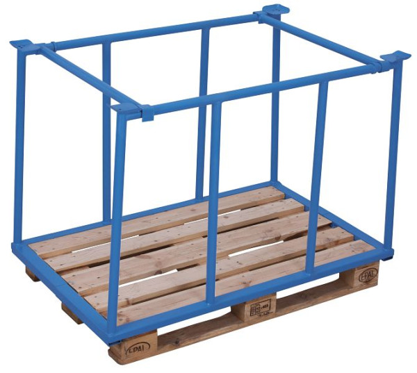 VARIOfit Palettenaufsatz Typ 75, Innenmaße: 1.200 x 735 mm, RAL 5012 lichtblau, Nutzhöhe: 755 mm, pa-080.016