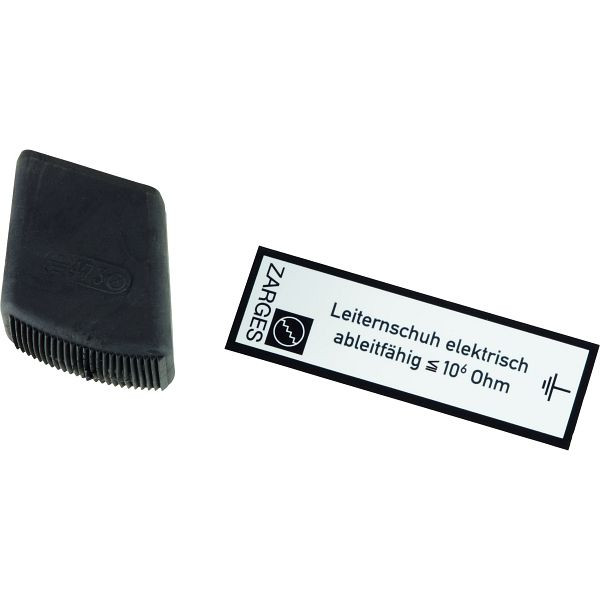 ZARGES Außenschuh für Stufen-Stehleitern aus Aluminium, elektrisch ableitfähig, 48x25mm, 824474