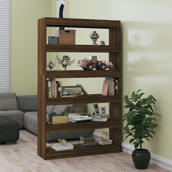 vidaXL Bücherregal/Raumteiler Braun Eichen-Optik 100x30x166 cm, 813640