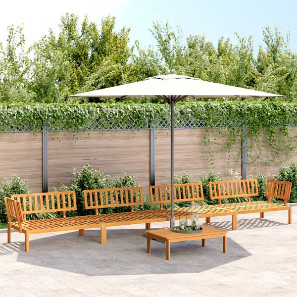 vidaXL 5-tlg. Garten-Sofagarnitur aus Paletten Massivholz Akazie, 3209437