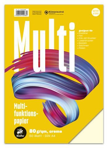 Staufen Multifunktionspapier 7X PLUS - A4, 80 g/qm, creme, 50 Blatt, 734050988