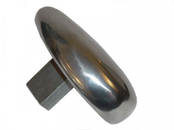 DINOSAURIER Oval-Amboss Aluminium, allseits gewölbt mit gerundeten Kanten, vorne spitzer zulaufend, SA 030