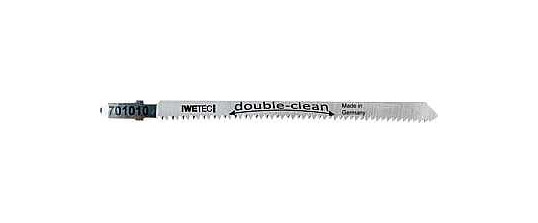 Iwetec Stichsägeblatt double clean, Zahnteilung 2 mm, VE: 10 Stück/Pack, 701010