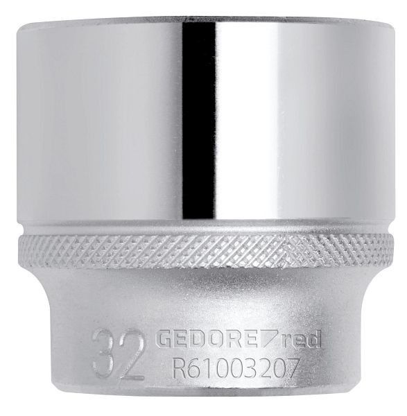 GEDORE red Steckschlüssel Einsatz 1/2", 6-kant, kurz SW32mm, Länge 42mm, 3300279