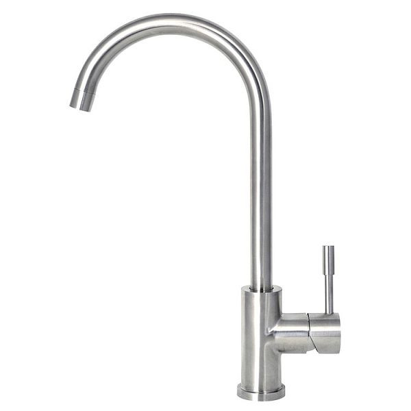 Gastro-Inox Mischbatterie Monoblock aus Edelstahl AISI 304, Hoher Auslauf 200 mm, 402.301