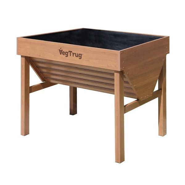 VegTrug Aluminium Hochbeet, Teak-Wood, 1 m, 1284, 4251638312843